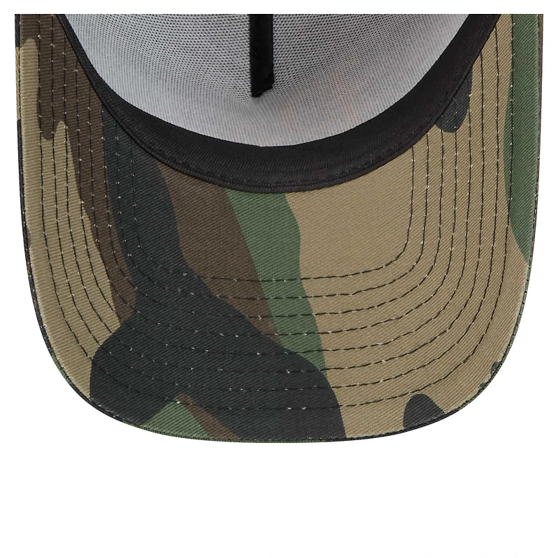 Men's New Era Camo Pittsburgh Steelers Mystic Camo A-Frame 9FORTY Adjustable Hat