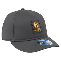 Men's New Era Charcoal Pittsburgh Steelers 2025 Sideline Cold Weather Retro Crown 59FIFTY Fitted Hat