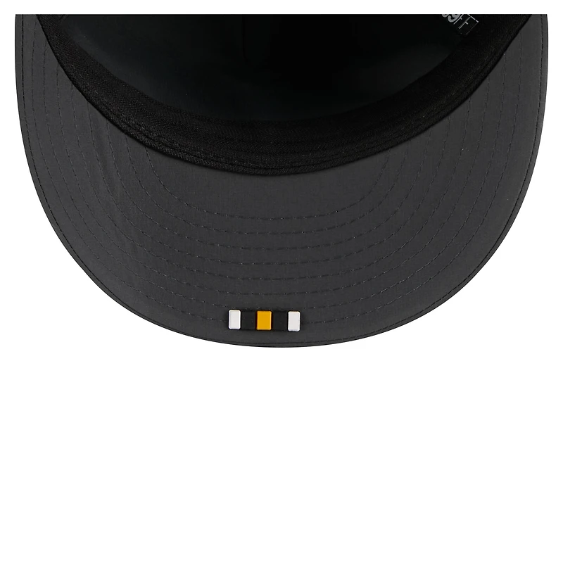 Men's New Era Charcoal Pittsburgh Steelers 2025 Sideline Cold Weather Retro Crown 59FIFTY Fitted Hat