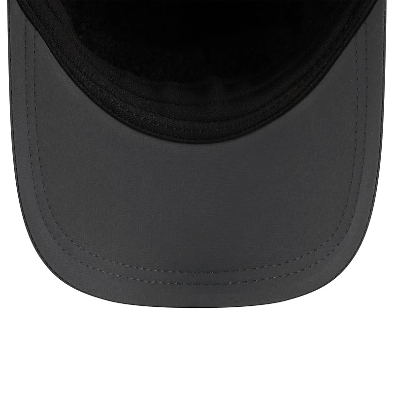 Men's New Era Charcoal Pittsburgh Steelers 2025 Sideline Cold Weather Runner Dog Ear Adjustable Hat
