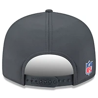 Casquette snapback 9FIFTY à panneau fendu sur le côté des Steelers de Pittsburgh 2025 de New Era pour homme, couleur anthracite
