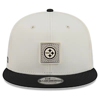 Men's New Era  Cream/Black Pittsburgh Steelers 2026 NFL Training Camp 9FIFTY Snapback Hat