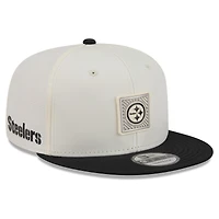 Men's New Era  Cream/Black Pittsburgh Steelers 2026 NFL Training Camp 9FIFTY Snapback Hat