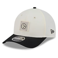Casquette ajustable New Era crème/noir Pittsburgh Steelers 2026 NFL Training Camp 9FORTY pour homme