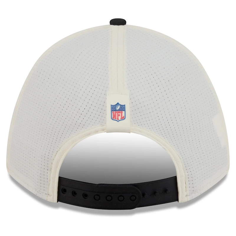 Men's New Era  Cream/Black Pittsburgh Steelers 2026 NFL Training Camp 9FORTY Adjustable Hat