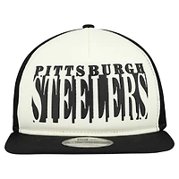 Casquette Snapback 9FIFTY à découpes en A New Era pour homme, crème/noir