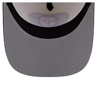 Men's New Era  Cream/Black Pittsburgh Steelers Washed A-Frame 9FIFTY Snapback Hat
