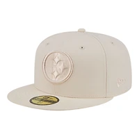 Men's New Era  Cream Pittsburgh Steelers Color Pack 59FIFTY Fitted Hat