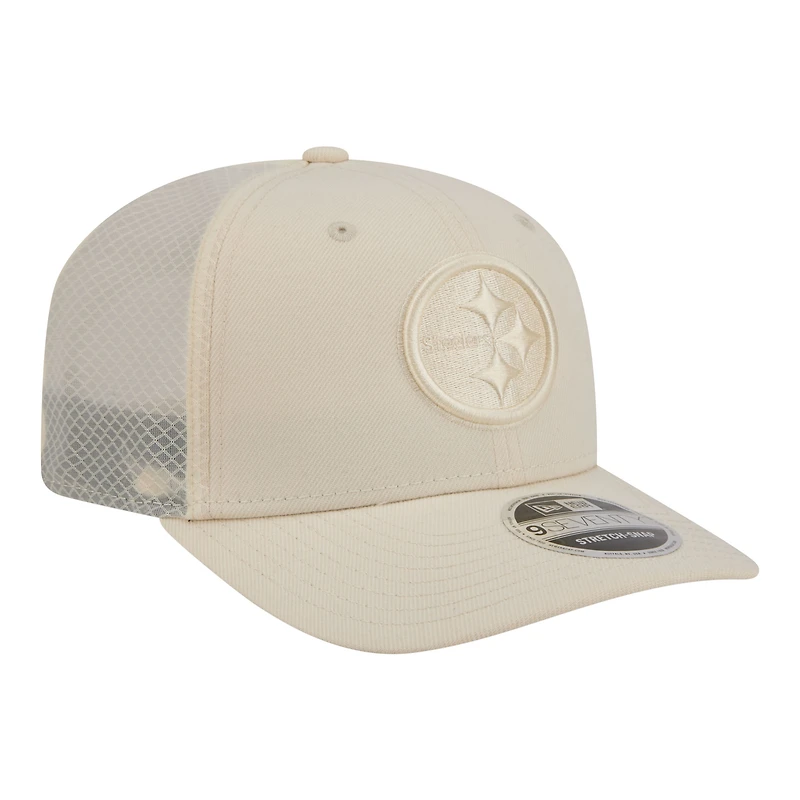 Men's New Era  Cream Pittsburgh Steelers Color Pack 9SEVENTY Adjustable Hat