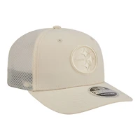 Men's New Era  Cream Pittsburgh Steelers Color Pack 9SEVENTY Adjustable Hat