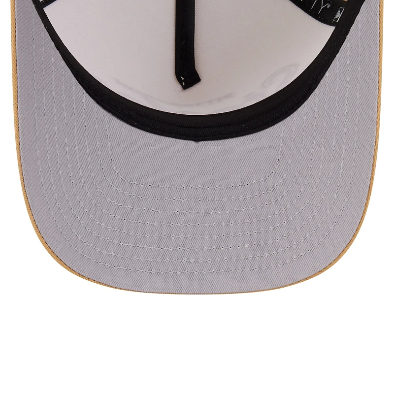 Casquette snapback New Era crème Pittsburgh Steelers 9FIFTY à chevrons pour homme