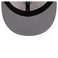 Casquette snapback New Era crème Pittsburgh Steelers pour homme, modèle oversize 9FIFTY.