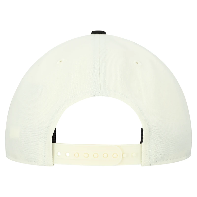 Men's New Era Cream Pittsburgh Steelers Upside Down 9FIFTY A-Frame Snapback Hat