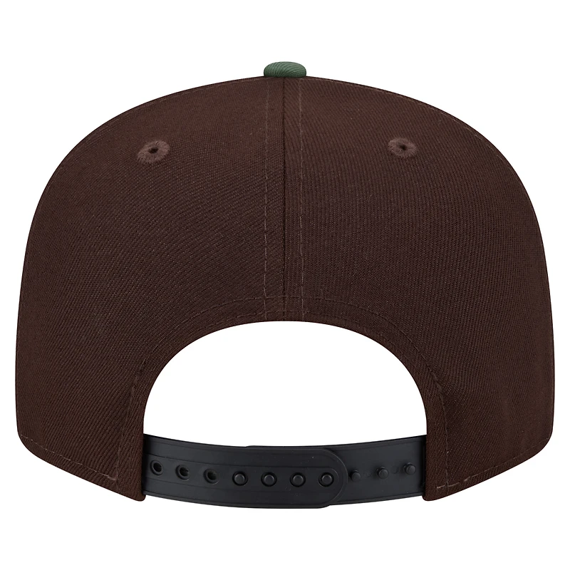 Casquette snapback New Era 9FIFTY Pittsburgh Steelers marron foncé pour homme