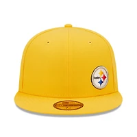 Casquette ajustée 59FIFTY Pittsburgh Steelers Flawless New Era pour homme, or