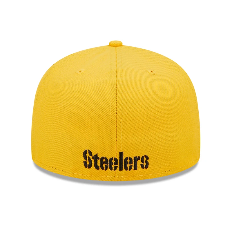 Casquette ajustée 59FIFTY Pittsburgh Steelers Flawless New Era pour homme, or