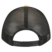 Casquette ajustable New Era 9FORTY Linear A-Frame dorée des Pittsburgh Steelers pour homme