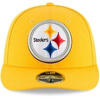 Men's New Era Gold Pittsburgh Steelers Omaha Low Profile 59FIFTY Fitted Hat