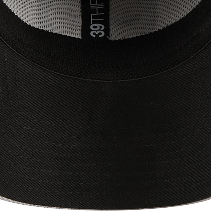 Men's New Era Gray/Black Pittsburgh Steelers Pipe 39THIRTY Flex Hat