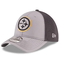 Casquette 39THIRTY Neo 2 des Pittsburgh Steelers gris/graphite New Era pour homme