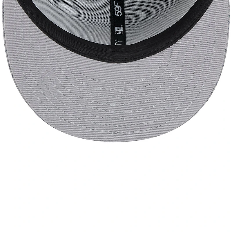 Men's New Era Gray Pittsburgh Steelers 2024 Sideline 59FIFTY Fitted Hat