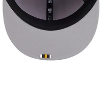 Casquette ajustée New Era grise Pittsburgh Steelers 2025 Sideline Quill Tech 59FIFTY pour homme