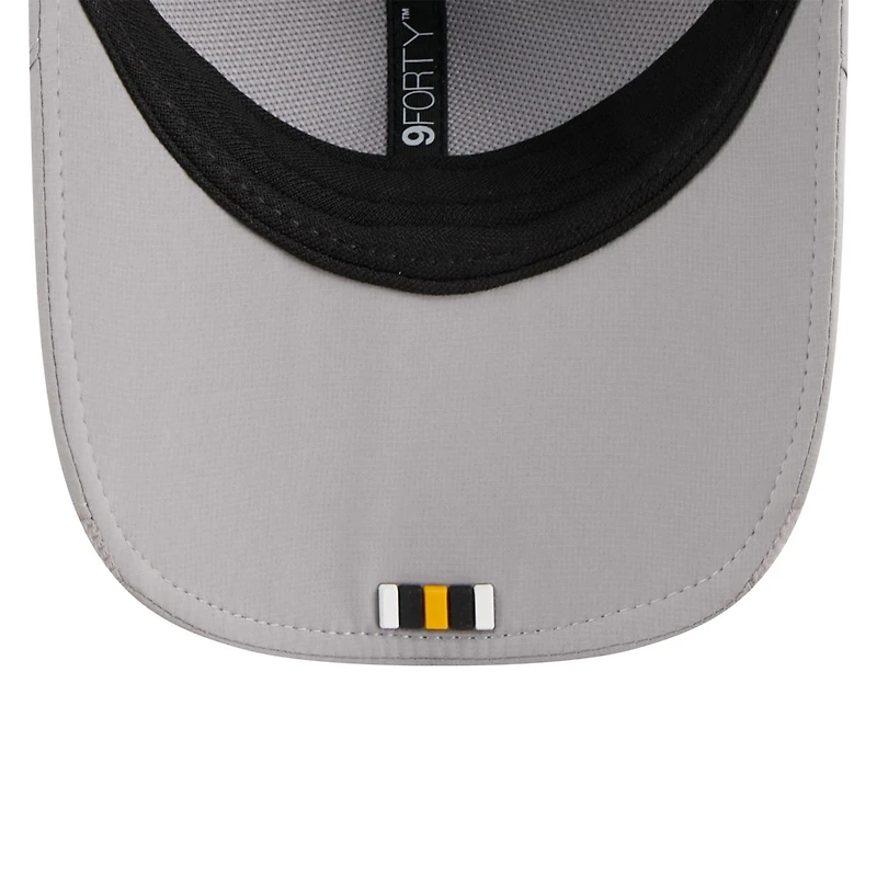 Men's New Era Gray Pittsburgh Steelers 2025 Sideline  M-Crown 9FORTY Adjustable Hat