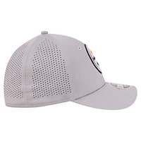 Men's New Era Gray Pittsburgh Steelers 39THIRTY M-Crown Flex Fit Hat