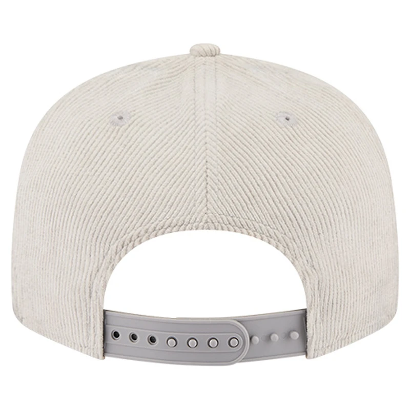 Casquette snapback 9FIFTY en velours côtelé gris New Era pour homme des Pittsburgh Steelers