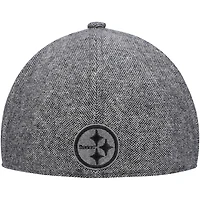 Casquette ajustée Peaky Duckbill grise des Pittsburgh Steelers de New Era pour homme