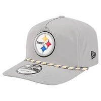 Casquette New Era grise Pittsburgh Steelers Rope 19TWENTY pour homme