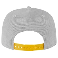 Casquette de golf snapback à cordon de serrage Pittsburgh Steelers grise New Era pour homme