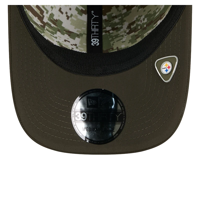 Men's New Era  Green Pittsburgh Steelers 2025 Salute to Service 39THIRTY Flex Hat