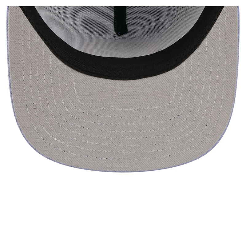 Casquette snapback New Era 9FIFTY Bloom A-Frame pour homme, couleur lavande, Pittsburgh Steelers