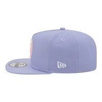 Casquette snapback New Era 9FIFTY Bloom A-Frame pour homme, couleur lavande, Pittsburgh Steelers