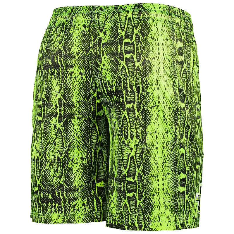 Short d'été pour homme Pittsburgh Steelers Pop New Era vert fluo