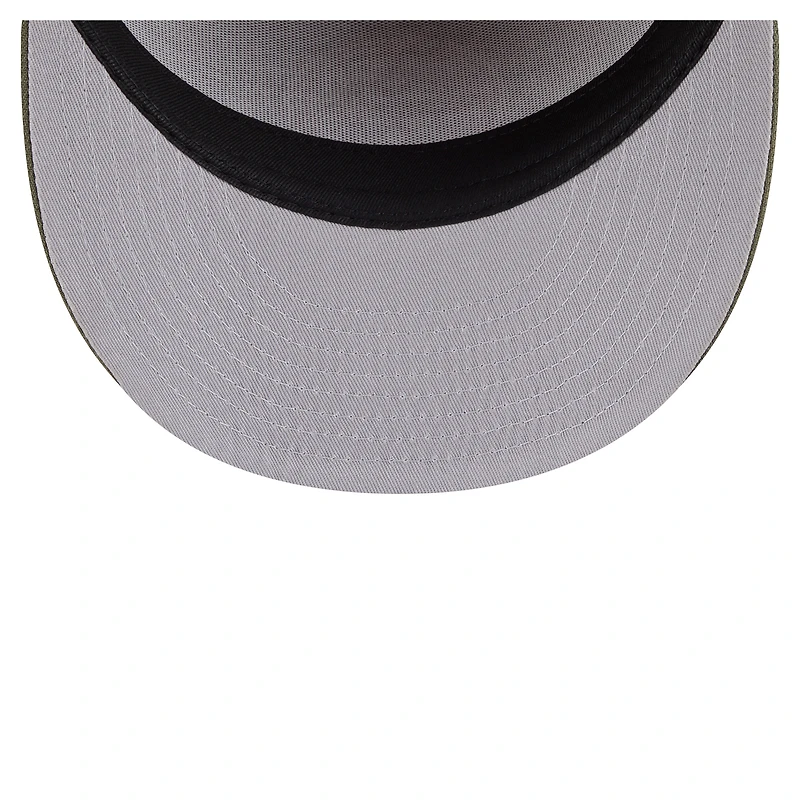 Men's New Era Olive/Brown Pittsburgh Steelers Two-Tone Color Pack Split Panel 59FIFTY Fitted Hat