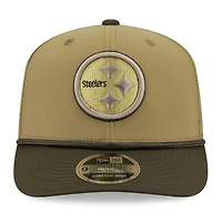 Men's New Era  Olive Pittsburgh Steelers 2025 Salute to Service 9SEVENTY Adjustable Hat