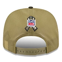 Casquette ajustable 9SEVENTY olive Pittsburgh Steelers 2025 Salute to Service pour homme de New Era