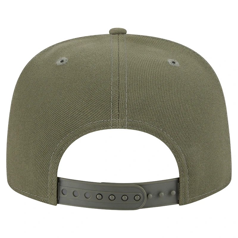 Casquette snapback A-Frame 9FIFTY olive Pittsburgh Steelers pour homme New Era
