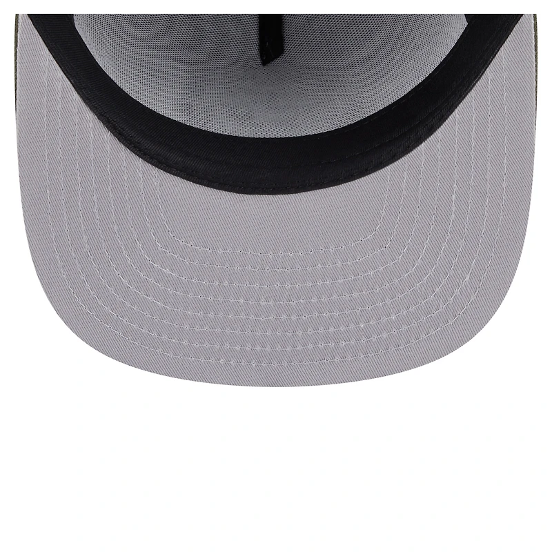 Casquette snapback A-Frame 9FIFTY olive Pittsburgh Steelers pour homme New Era