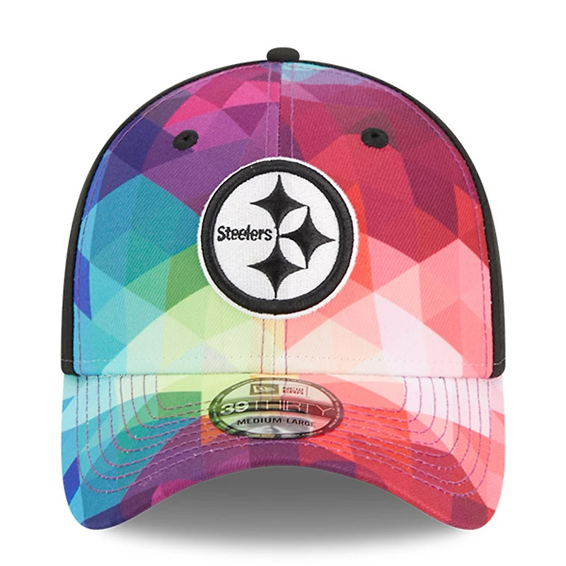 Men's New Era  Pink Pittsburgh Steelers 2023 NFL Crucial Catch 39THIRTY Flex Hat