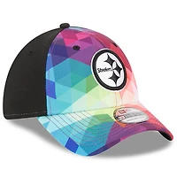 Casquette flexible NFL Crucial Catch 39THIRTY New Era pour hommes, rose, Pittsburgh Steelers 2023