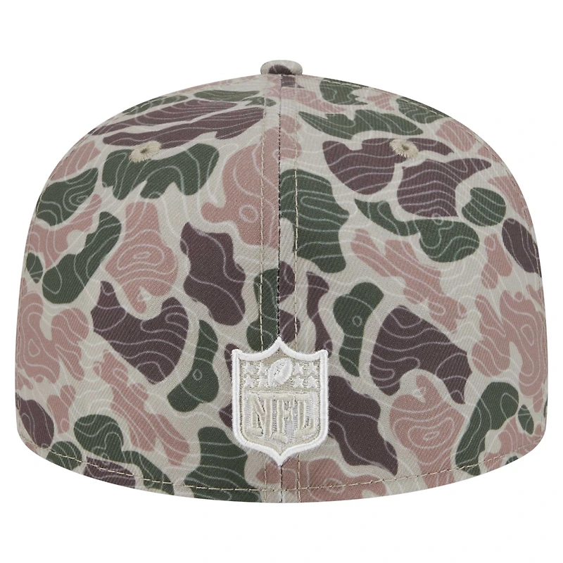 Men's New Era Pittsburgh Steelers Geo Camo 59FIFTY Fitted Hat