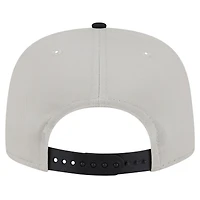 Men's New Era Stone/Black Pittsburgh Steelers Athletic Golfer Snapback Hat
