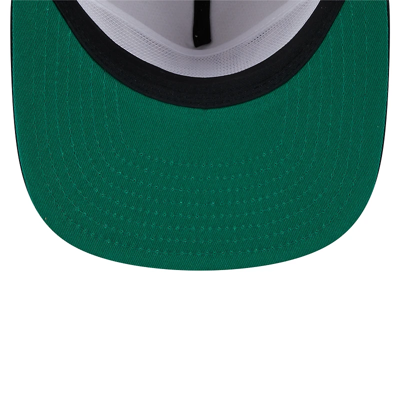 Men's New Era Stone/Black Pittsburgh Steelers Athletic Golfer Snapback Hat