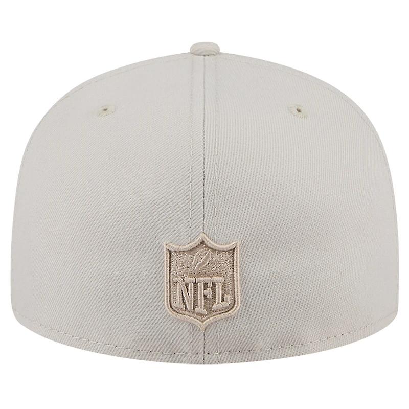 Men's New Era Stone Pittsburgh Steelers Color Pack 59FIFTY Fitted Hat