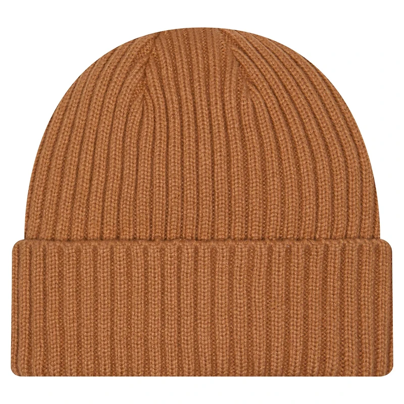 Men's New Era Tan Pittsburgh Steelers Color Pack Cuffed Knit Hat