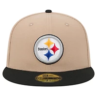 Casquette ajustée 59FIFTY avec logo principal des Steelers de Pittsburgh New Era pour homme