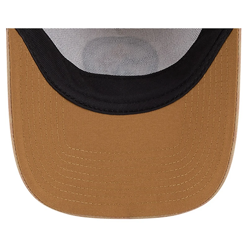 Men's New Era Tan Pittsburgh Steelers Wheat Camo 9FORTY Adjustable Hat